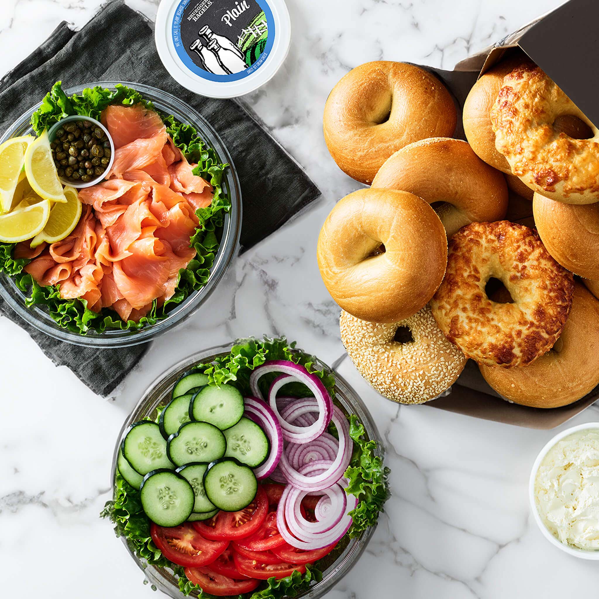 Configure Smoked Salmon & Bagels Bruegger's Bagels