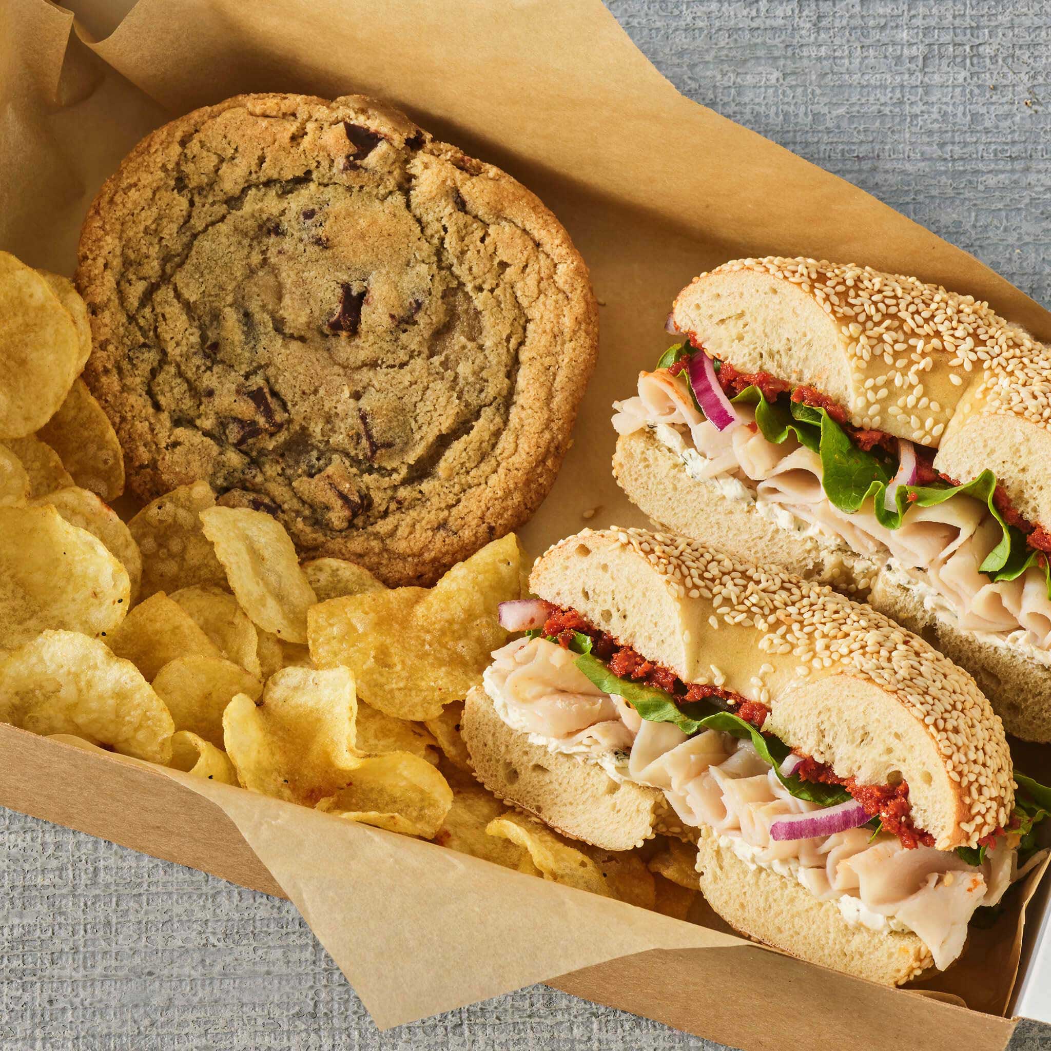 Bagel Sandwich Individual Box Lunch
